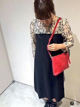 「peu pres（プープレ）のアイテム」を使った、アトリエドゥサボンさん（レディース・157cm）の秋コーディネート