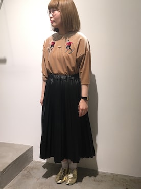 アトリエドゥサボンさん（レディース・157cm）の秋コーディネート