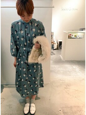 アトリエドゥサボンさん（レディース・157cm）の秋コーディネート