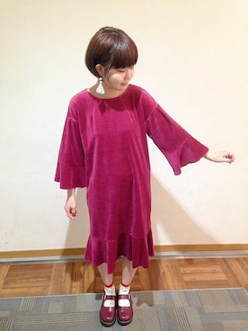 アトリエドゥサボンさん（レディース・157cm）の秋コーディネート