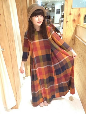 「ロング丈」｜アトリエドゥサボンさん（レディース・157cm）の秋コーディネート