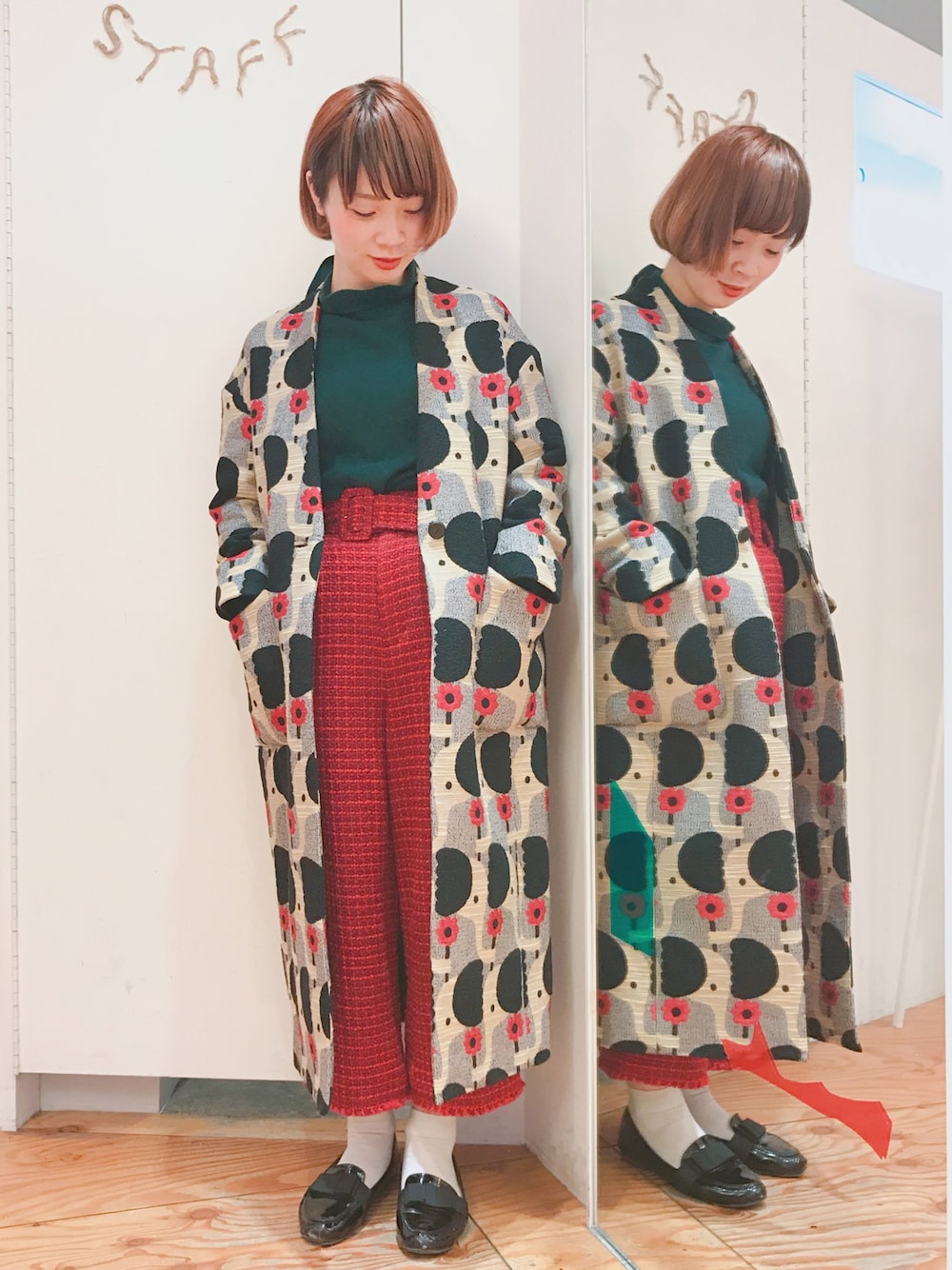 プープレ　ぞうジャガードコート プープレぞうジャガードコート