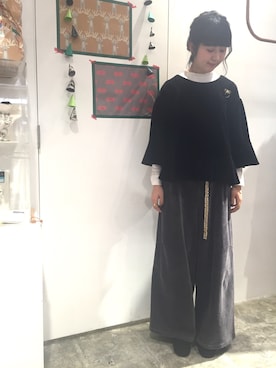 アトリエドゥサボンさん（レディース・157cm）の冬コーディネート