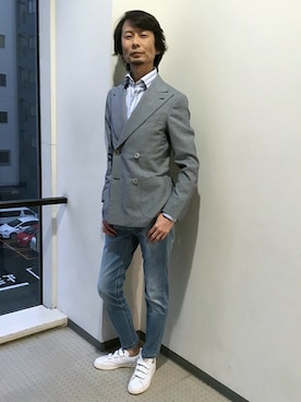 「ENTRE AMIS（アントレ アミ）のアイテム」を使った、helio NG-okuさん（メンズ・180cm）の冬コーディネート
