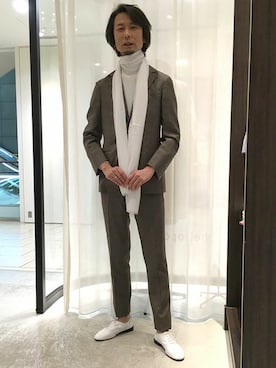 「Letroyes（ルトロワ）のアイテム」を使った、helio NG-okuさん（メンズ・180cm）の冬コーディネート
