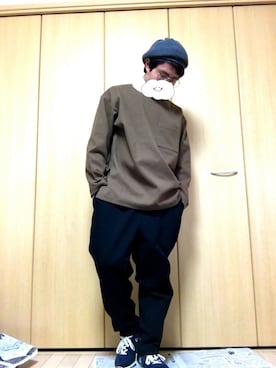 「アイテム（キャスケット）」を使った、とーやさん（メンズ・162cm・10代）の秋コーディネート