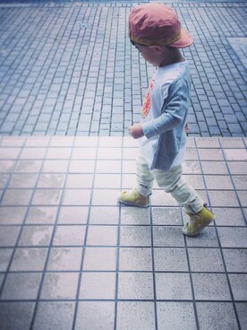 「le coq sportif（ルコックスポルティフ）のスニーカー（スニーカー、イエロー系）」を使った、u-tannさんの夏コーディネート