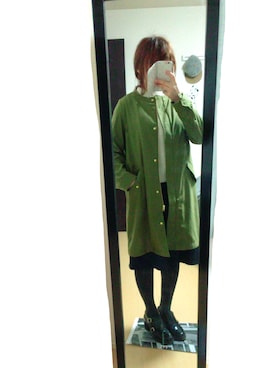 「RIVE DROITE（リヴドロワ）のアイテム（ブーティ）」を使った、moffさん（レディース・157cm）の春コーディネート