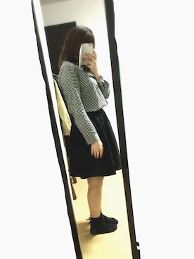 「RIVE DROITE（リヴドロワ）のアイテム（ブーティ）」を使った、moffさん（レディース・157cm）の春コーディネート