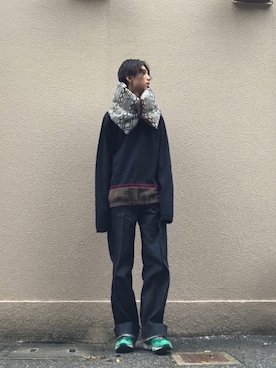 「FACETASM（ファセッタズム）のアイテム（その他）」を使った、mitsuru さん（メンズ・176cm）の秋コーディネート