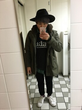 「Utility（ユーティリティー）のアイテム（トップス）」を使った、haruki∞さん（メンズ・164cm）の冬コーディネート