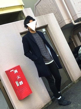 「SHIPS JET BLUE（シップスジェットブルー）のアイテム（ジャケット/アウター）」を使った、にっしーさん（メンズ・180cm）の冬コーディネート