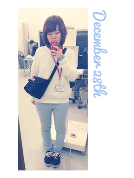 「Manhattan Portage」｜haruka chizuwaさん（レディース・155cm）の冬コーディネート