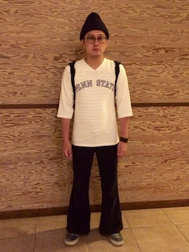 「PENDLETON（ペンドルトン）のアイテム（シューズ）」を使った、Mdskさん（メンズ・173cm）の秋コーディネート