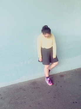 「yellow」｜장마키さん（レディース・148cm）の秋コーディネート