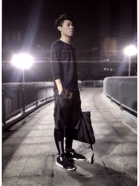 「DAWNのアイテム」を使った、K.Bさん（メンズ・175cm）の冬コーディネート