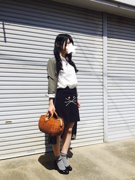「ちゃけちょけ（チャケチョケ）のアイテム」を使った、yumiさん（レディース・155cm）の春コーディネート