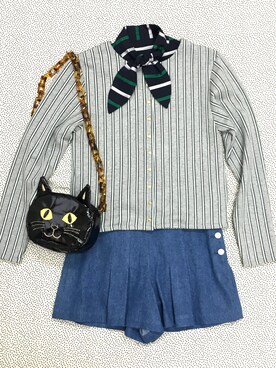 「手刺繍」｜Wandercladさん（レディース・160cm）の春コーディネート