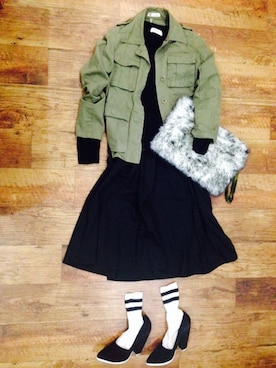 「黒ニット」｜asさん（レディース・160cm）の秋コーディネート