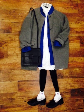 「COMME CA DU MODE（コムサデモード）のアイテム（ショルダーバッグ）」を使った、asさん（レディース・160cm）の冬コーディネート