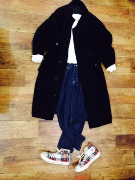 「タータンチェック」｜asさん（レディース・160cm）の冬コーディネート