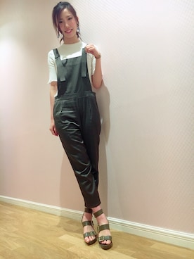 「JILL STUART（ジルスチュアート）のアイテム（サロペット/オーバーオール）」を使った、marinaさん（レディース・168cm）の春コーディネート