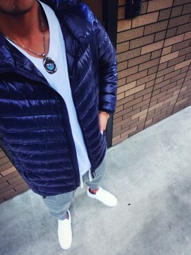 「GOLD（ゴールド）のアイテム（アクセサリー）」を使った、KO☆さん（メンズ・171cm）の秋コーディネート