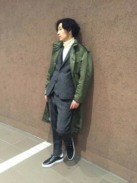 「Journal Standard TRISECT（トライセクト）のアイテム（ジャケット/アウター）」を使った、下村さん（メンズ・176cm）の秋コーディネート