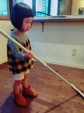 「Birthday（バースデイ）のアイテム（Tシャツ/カットソー、イエロー系）」を使った、がっきーさん（レディース・160cm）の秋コーディネート