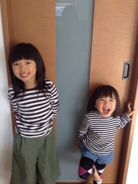 「toridory（トリドリー）のアイテム」を使った、ゆうなぎさん（キッズ・110cm）の冬コーディネート