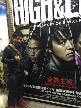 「GIORGIO BRATO（ジョルジオブラット）のアイテム（ライダースジャケット、ブラック系）」を使った、Makotoさん（メンズ・168cm）の冬コーディネート