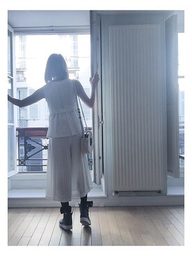 「OPENING CEREMONY（オープニングセレモニー）のアイテム」を使った、Yukimiさん（レディース・168cm）の春コーディネート