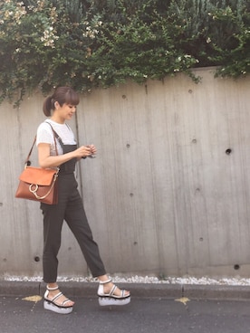 「Chloe（クロエ）のアイテム（バッグ）」を使った、Yukimiさん（レディース・168cm）の夏コーディネート