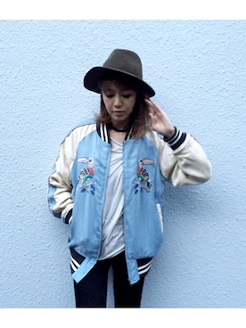 「AULA（アウラ）のアイテム」を使った、Yukimiさん（レディース・168cm）の冬コーディネート