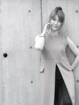 「アイテム（ブレスレット）」を使った、Yukimiさん（レディース・168cm）の夏コーディネート