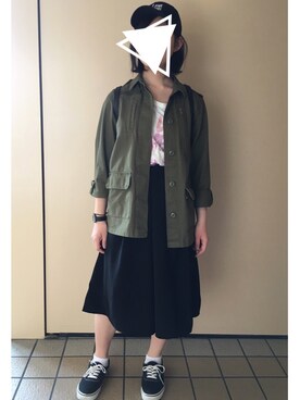 「レプシィム(LEPSIM)」｜「アイテム（キャップ）」を使った、糖さん（レディース・156cm）の春コーディネート