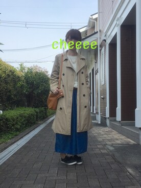 「AS KNOW AS plus（アズノゥアズプラス）のアイテム」を使った、Chie_eさん（レディース・159cm）の春コーディネート