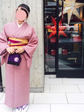 「ゴールドアクセ」｜「アイテム（浴衣）」を使った、n a t s uさん（レディース・158cm）の秋コーディネート