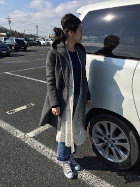 「JOURNAL STANDARD（ジャーナルスタンダード）のアイテム（その他アウター）」を使った、yuccaさん（レディース・163cm）の冬コーディネート