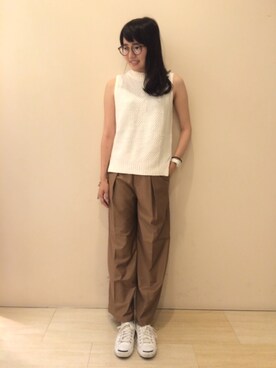 yukiko_yamaさんの「ROUND PLAIN GLASSES②」を使ったコーディネート