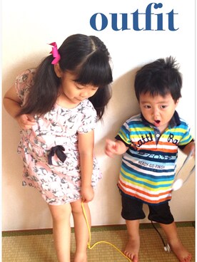 じゅりいさん(キッズ・100cm)の夏コーディネート
