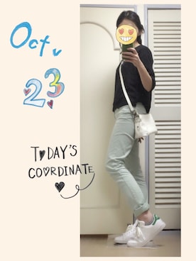 「PATRICK COX（パトリック・コックス）のアイテム（バッグ）」を使った、はるさん（レディース・159cm）の秋コーディネート