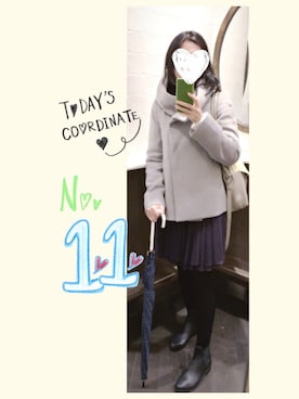 「tocco（トッコ）のアイテム（スカート）」を使った、はるさん（レディース・159cm）の秋コーディネート