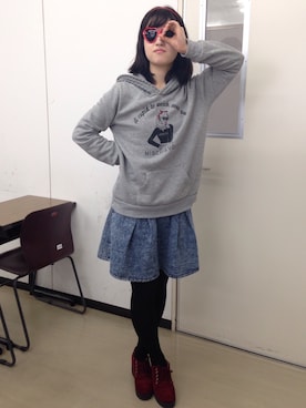 「レポート」｜Marinaさん（レディース・168cm）の冬コーディネート