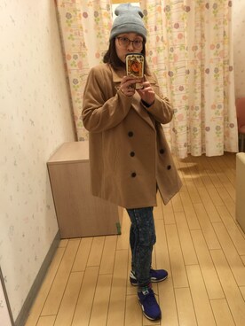 「OLD NAVY（オールドネイビー）のアイテム（フォーマルスーツ/小物）」を使った、マダム ちゃん美夏さん（レディース・160cm）の冬コーディネート