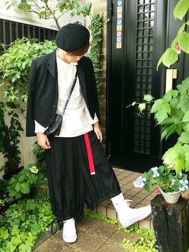 「tricot COMME des GARCONS（トリココムデギャルソン）のアイテム（テーラードジャケット）」を使った、<Yudai>さん（メンズ・169cm）の春コーディネート