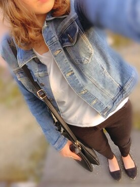 「satisfaction accessory（サティスファクションアクセサリー）のアイテム」を使った、natsuさん（レディース・159cm）の春コーディネート