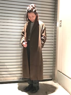 「JOURNAL STANDARD（ジャーナルスタンダード）のアイテム（その他アウター）」を使った、mika tamuraさん（レディース・158cm）の秋コーディネート