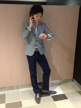 「KATHARINE HAMNETT LONDON （キャサリンハムネットロンドン）のアイテム（ジャケット/アウター）」を使った、se-kiさん（メンズ・177cm）の夏コーディネート