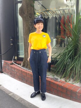 「BEAMS BOY（ビームスボーイ）のアイテム（財布/小物）」を使った、あさやま ふうこさん（レディース・158cm）の夏コーディネート